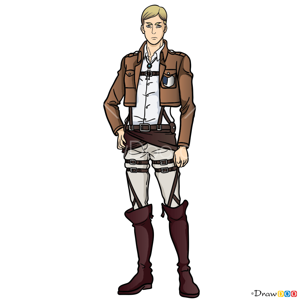How to Draw Erwin Smith, Attack On Titan